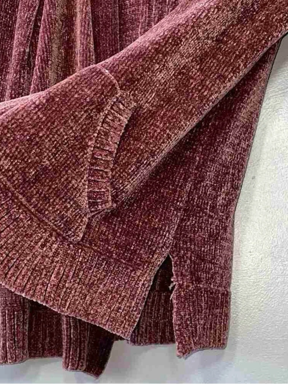 Cozy Plush Open-Front Cardigan Sweater - Dusty Rose